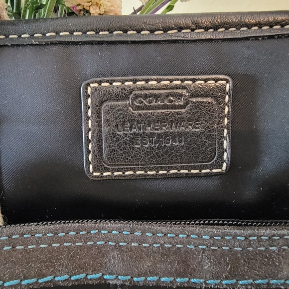 COACH Hampton Black Satin Mini Tote (No. AG5M-126) - Picture 2 of 7